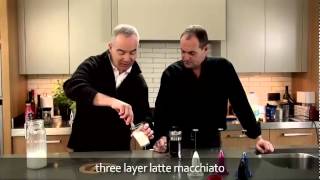 aerolatte  milk frother makes three layer caffè latte macchiato [upl. by Giraud42]