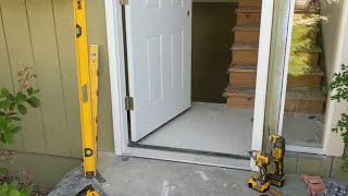 Jeld Wen Front Door Installation  Really crappy products and craftsmanship PART 1 [upl. by Ynneg550]