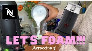 How To Foam Milk With Aeroccino 3 Make Coffee With Foam Tips amp Tricks  Easy Foamed Latte Recipe [upl. by Alcus433]