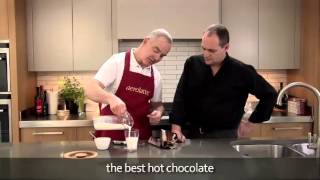 How to make a hot chocolate using an aerolatte milk frother [upl. by Kersten]